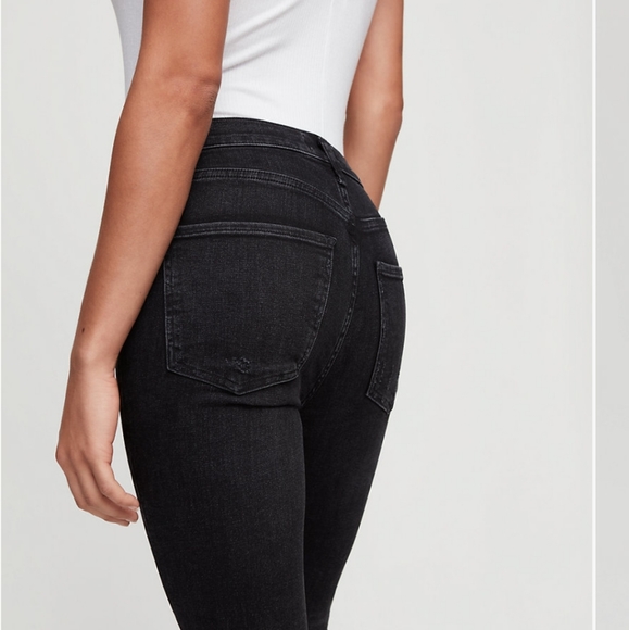 Agolde Sophie Crop Black Size 24 - Picture 2 of 10